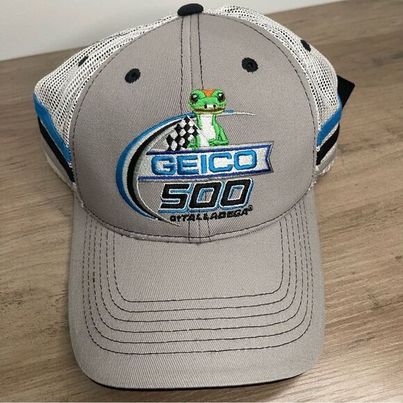 Nascar Other - NWT NASCAR Geico 500 Gray Cap adjustable new
